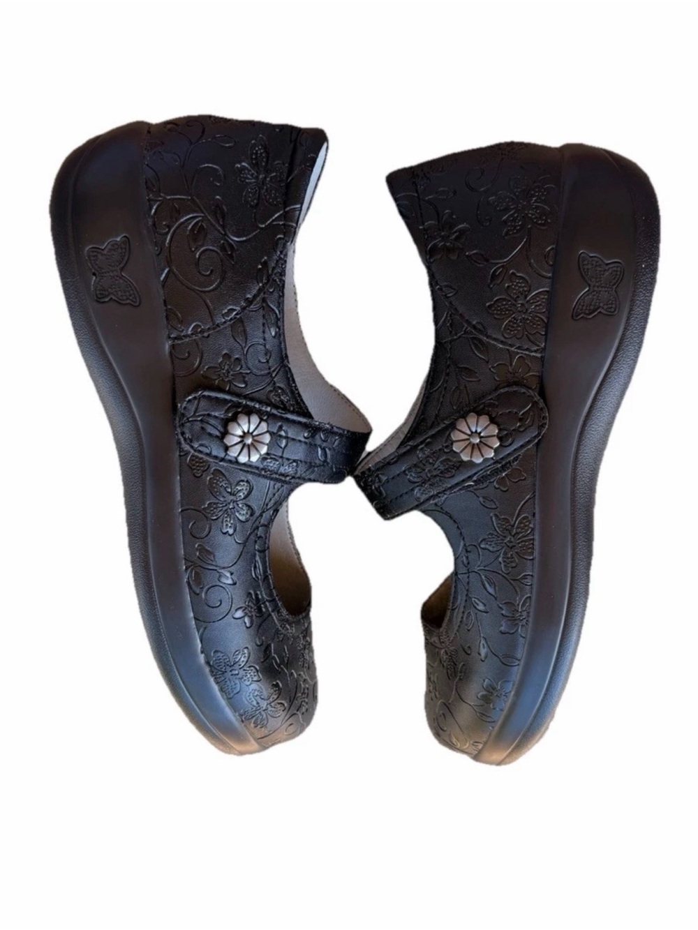 Alegria by PG Lite Shoes Sz EU39 US 8.5 Alegria Paloma Mary Jane in Black Emboss